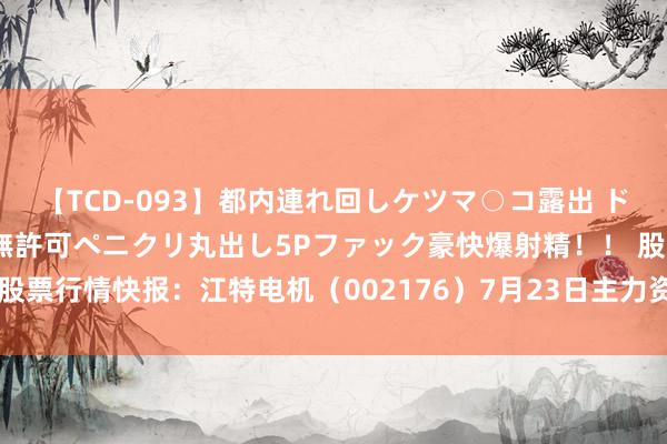 【TCD-093】都内連れ回しケツマ○コ露出 ド変態ニューハーフ野外で無許可ペニクリ丸出し5Pファック豪快爆射精！！ 股票行情快报：江特电机（002176）7月23日主力资金净卖出3476.60万元