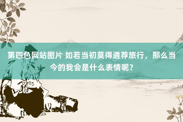 第四色网站图片 如若当初莫得遴荐旅行，那么当今的我会是什么表情呢？