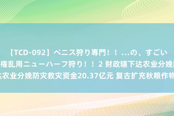 【TCD-092】ペニス狩り専門！！…の、すごい痴女万引きGメン達の職権乱用ニューハーフ狩り！！2 财政辖下达农业分娩防灾救灾资金20.37亿元 复古扩充秋粮作物“一喷多促”